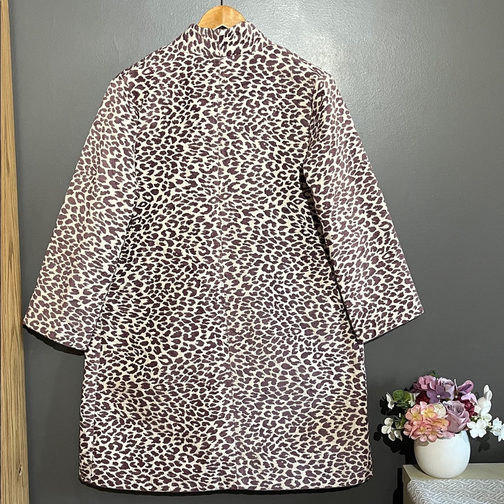 Siggi Clothing Ingrid Leopard Print Labcoat Jacket - Picture 4 of 11